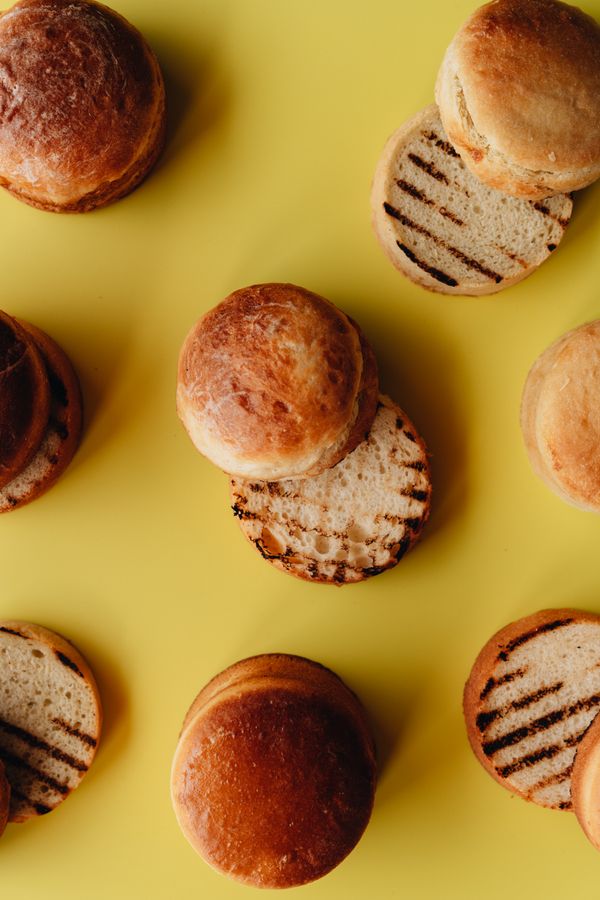 Bun Maska — soft golden buns with butter